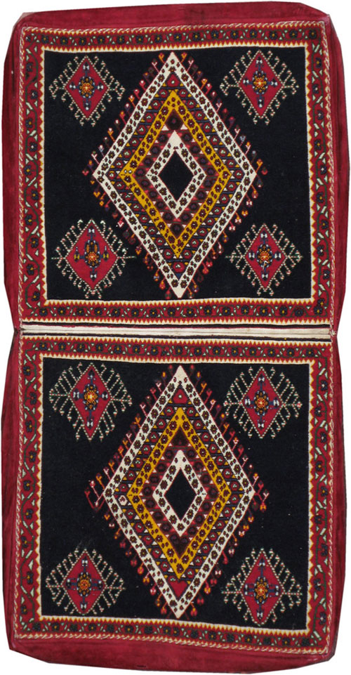 Vintage Persian Qashqai Saddlebag (Khorjin), No.12232 - Gsblank