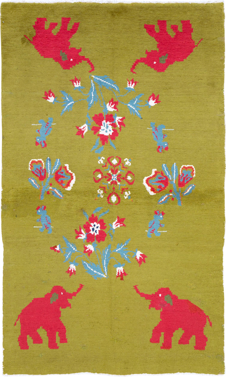 Vintage Swedish Pictorial Rug, No.12293 - Gsblank