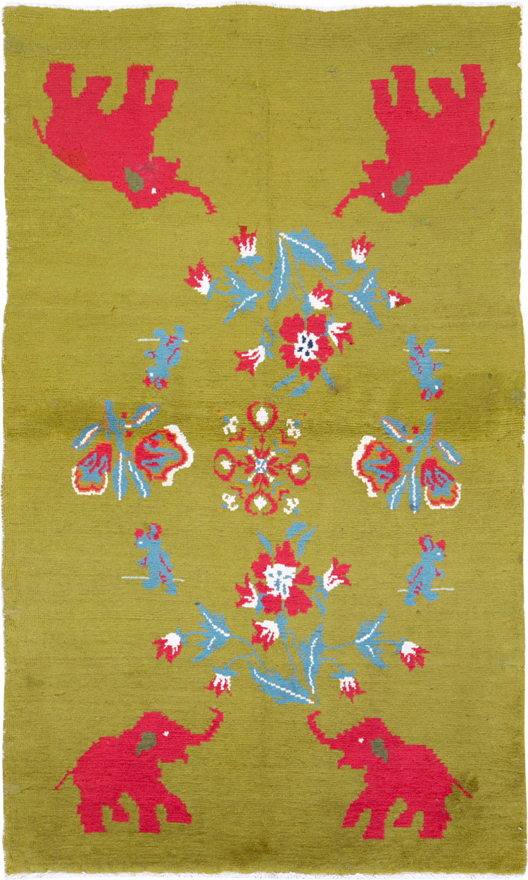 Vintage Swedish Pictorial Rug, No.12293 - Gsblank