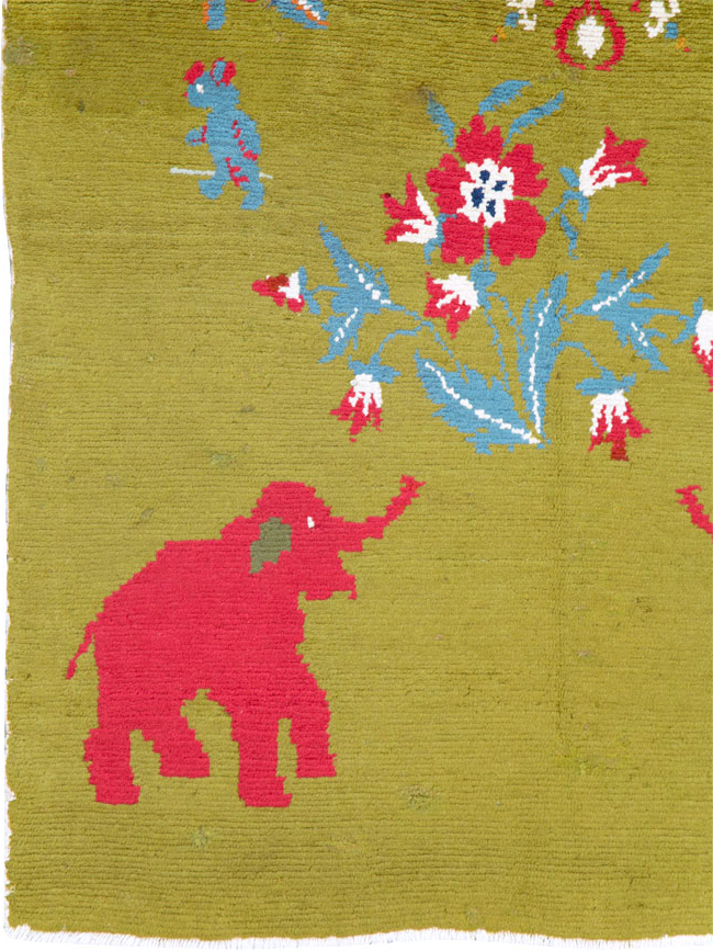 Vintage Swedish Pictorial Rug, No.12293 - Gsblank