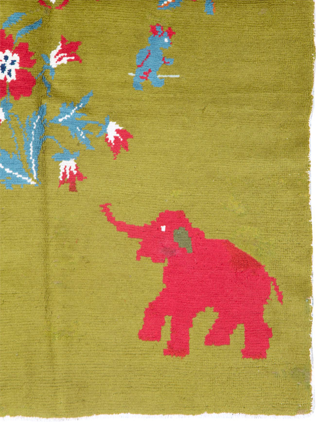 Vintage Swedish Pictorial Rug, No.12293 - Gsblank