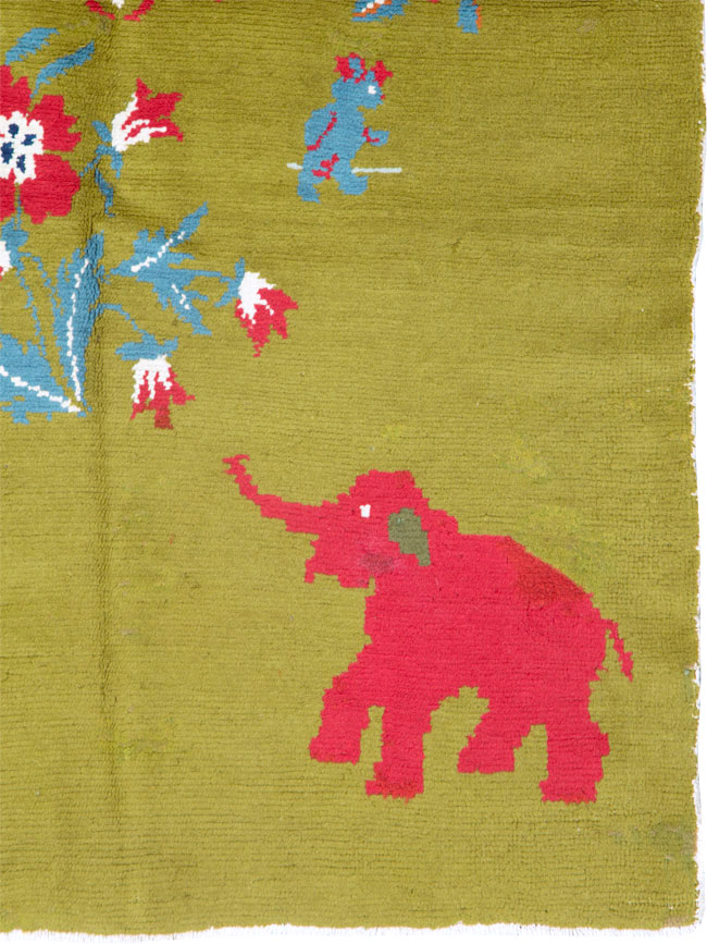 Vintage Swedish Pictorial Rug, No.12293 - Gsblank