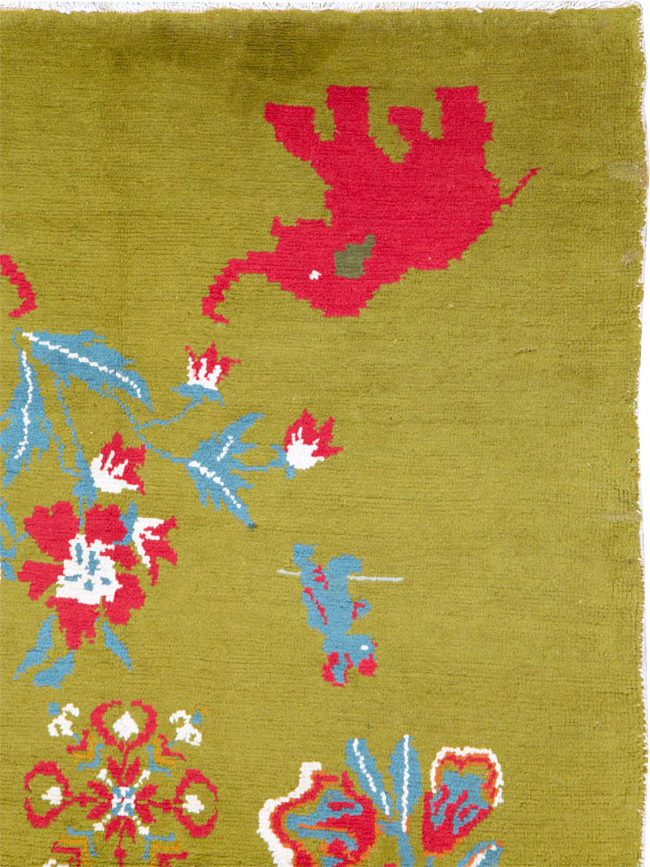 Vintage Swedish Pictorial Rug, No.12293 - Gsblank
