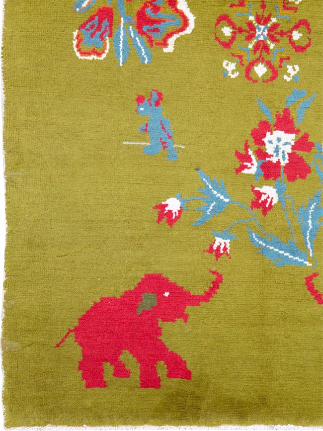 Vintage Swedish Pictorial Rug, No.12293 - Gsblank