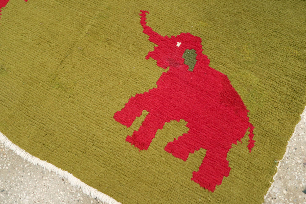 Vintage Swedish Pictorial Rug, No.12293 - Gsblank