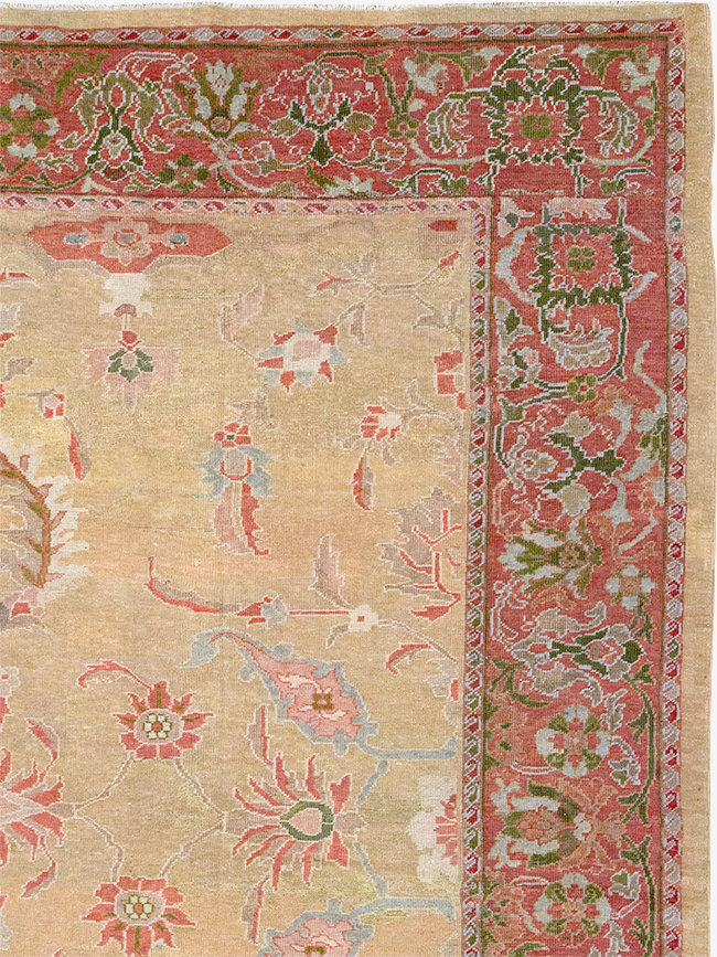 Antique Persian Mahal Room Size Carpet, No.12308 - Gsblank