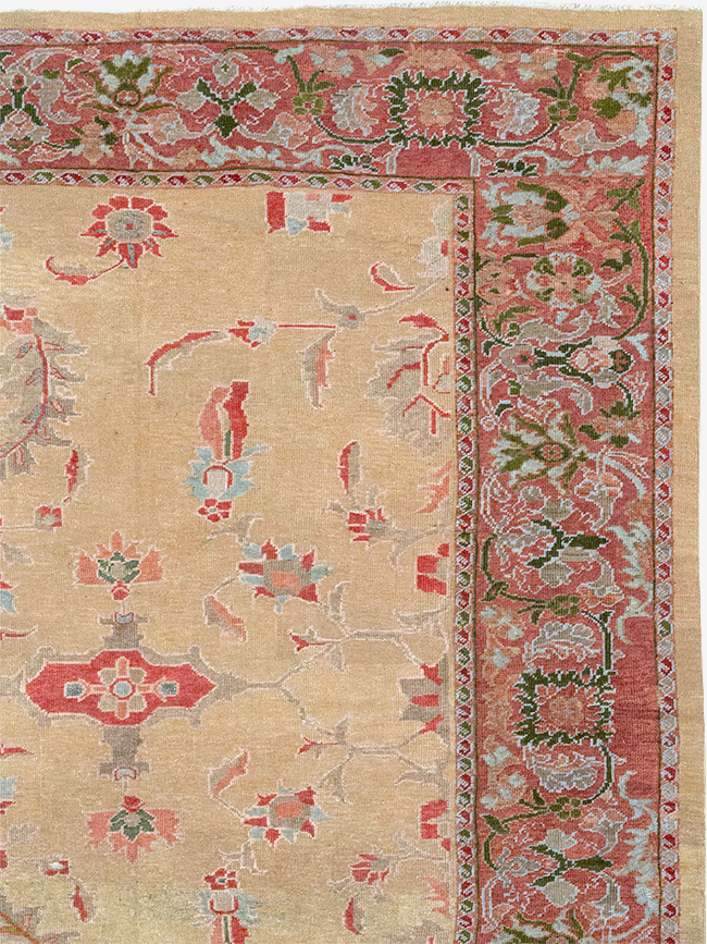 Antique Persian Mahal Room Size Carpet, No.12308 - Gsblank