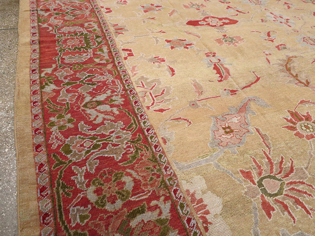 Antique Persian Mahal Room Size Carpet, No.12308 - Gsblank