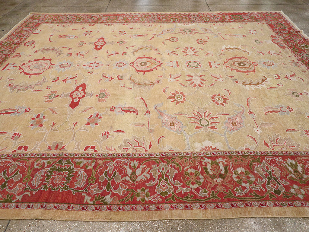 Antique Persian Mahal Room Size Carpet, No.12308 - Gsblank