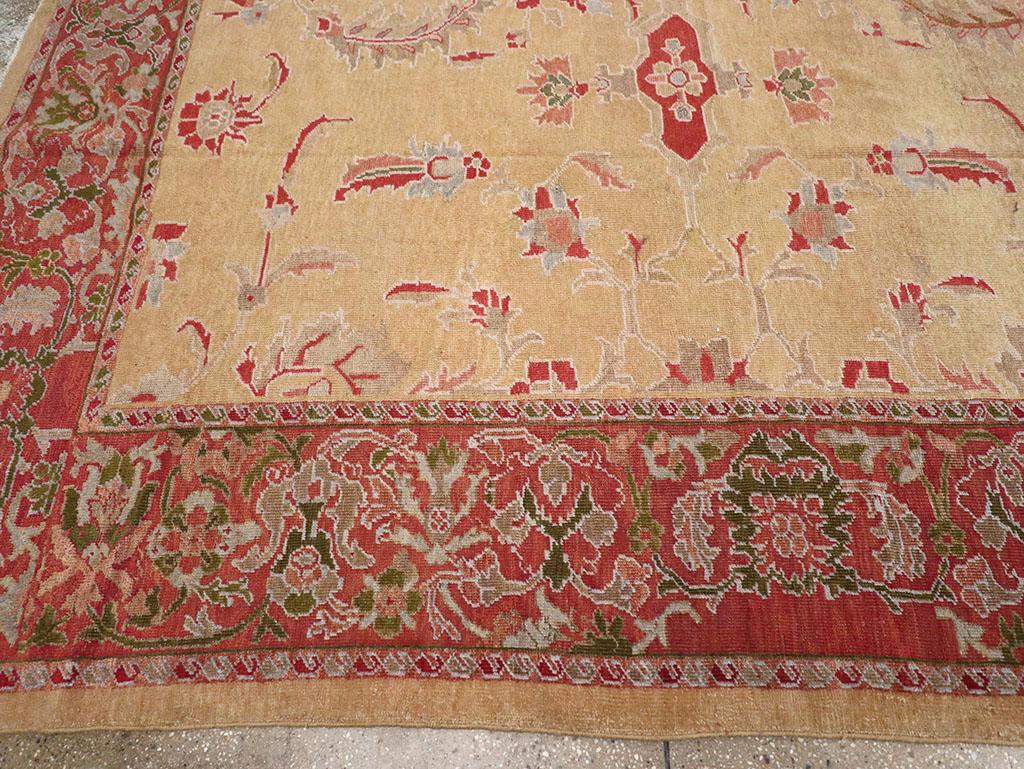 Antique Persian Mahal Room Size Carpet, No.12308 - Gsblank
