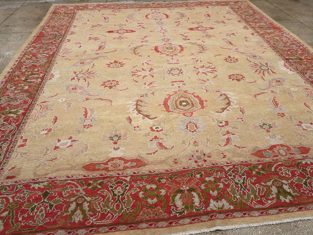 Antique Persian Mahal Room Size Carpet, No.12308 - Gsblank