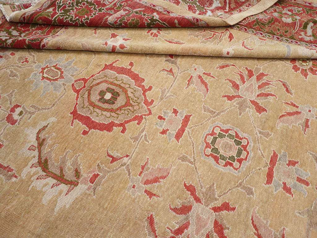 Antique Persian Mahal Room Size Carpet, No.12308 - Gsblank