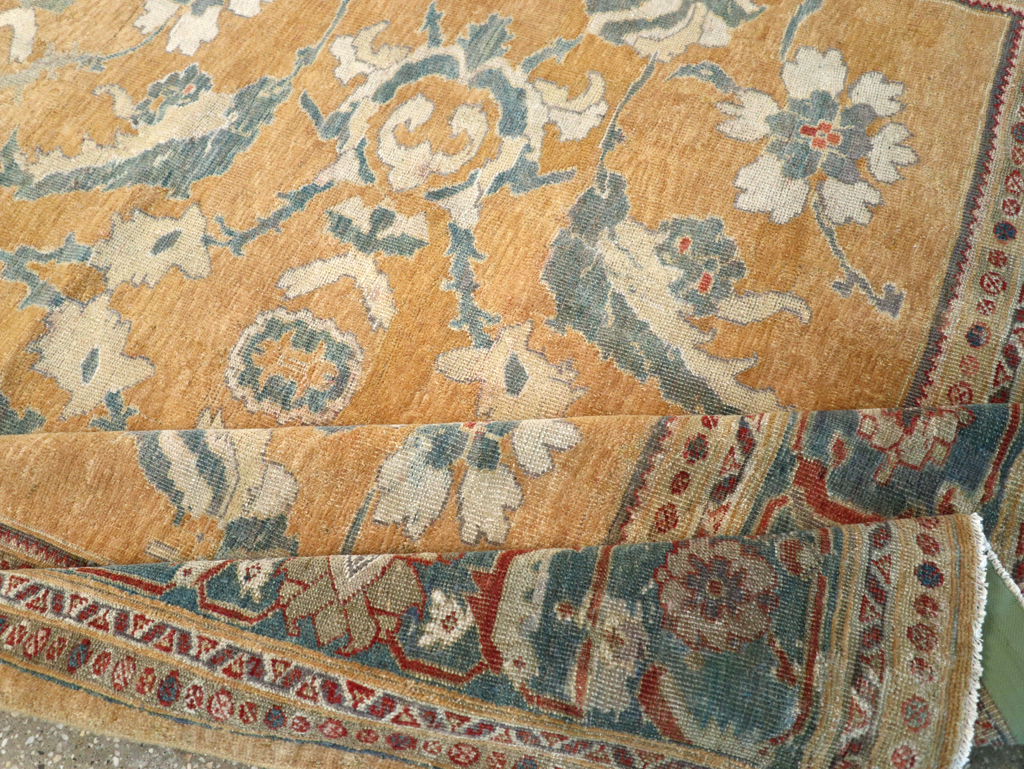 Antique Persian Mahal Small Room Size Carpet, No.12328 - Gsblank