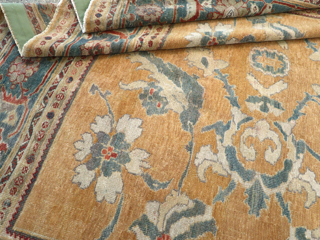 Antique Persian Mahal Small Room Size Carpet, No.12328 - Gsblank