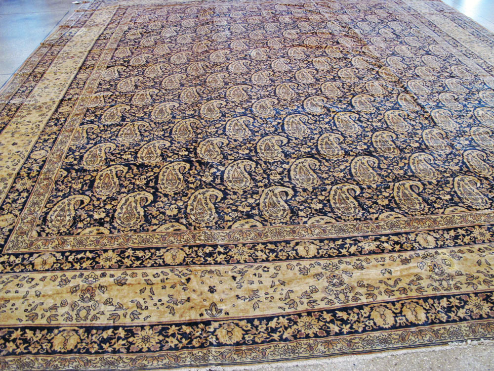 Antique Indian Senneh Carpet, No.12338 - Gsblank