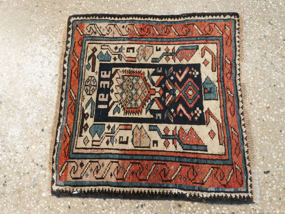 Vintage Caucasian Kuba Bag Face (Pair: 1 of 2), No.12450 - Gsblank