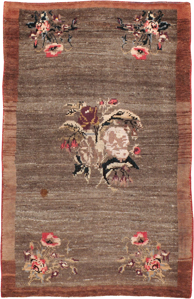 Vintage Turkish Anatolian Throw Rug, No.12553 - Gsblank
