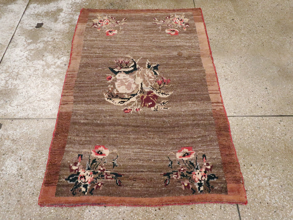 Vintage Turkish Anatolian Throw Rug, No.12553 - Gsblank
