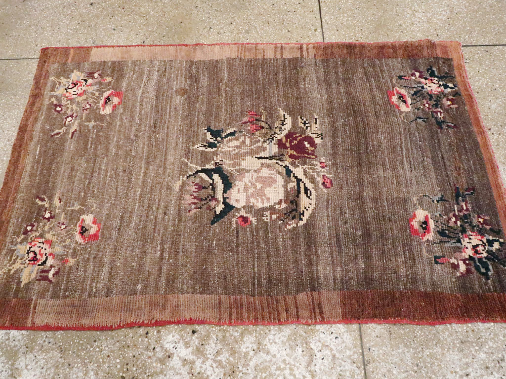 Vintage Turkish Anatolian Throw Rug, No.12553 - Gsblank