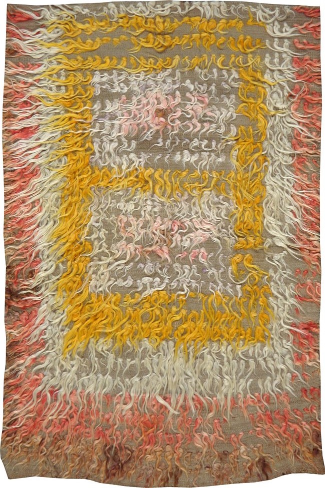 Vintage Turkish Tulu Rug, No.12604 - Gsblank