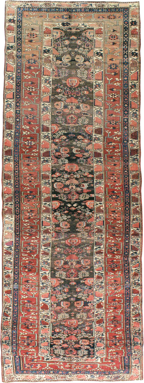 Antique Persian Bidjar Wide Gallery Runner, No.12607 - Gsblank