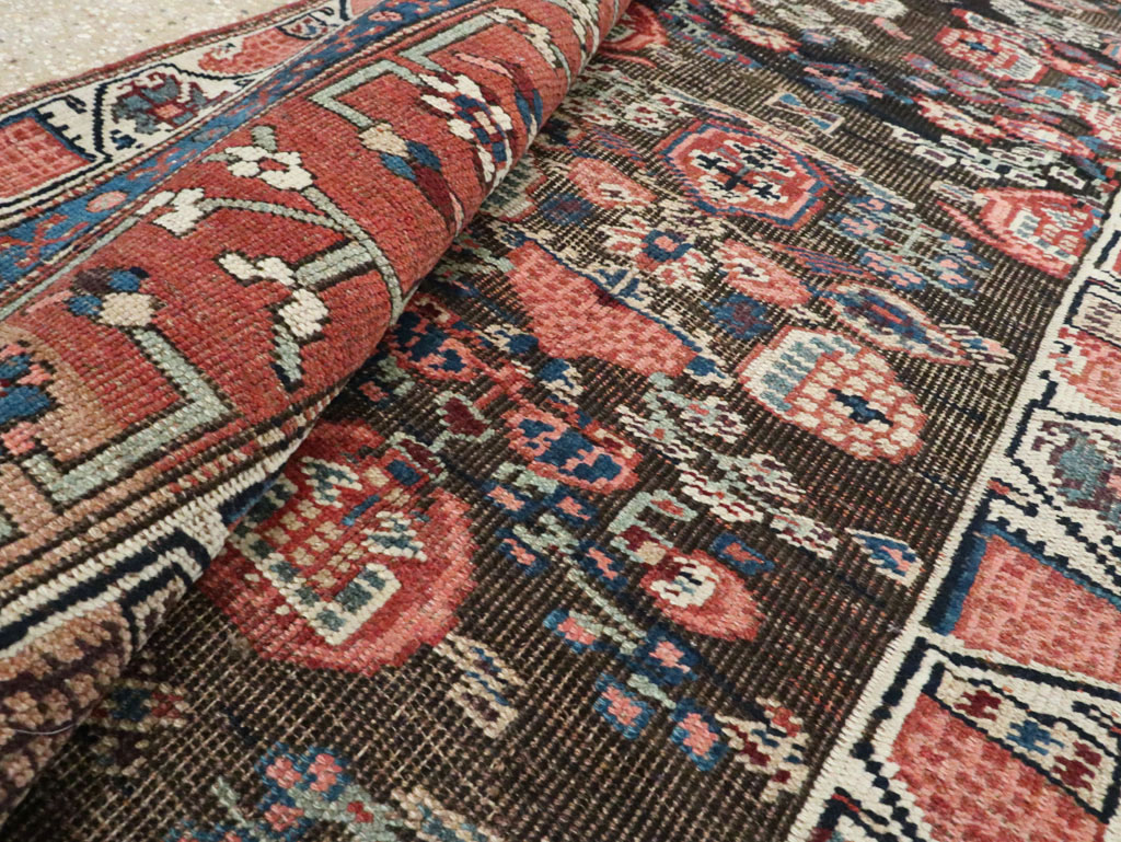 Antique Persian Bidjar Wide Gallery Runner, No.12607 - Gsblank