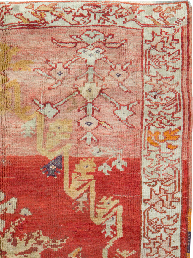 Antique Turkish Oushak Rug, No.12617 - Gsblank