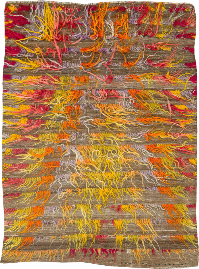 Vintage Turkish Tulu Rug, No.12626 - Gsblank