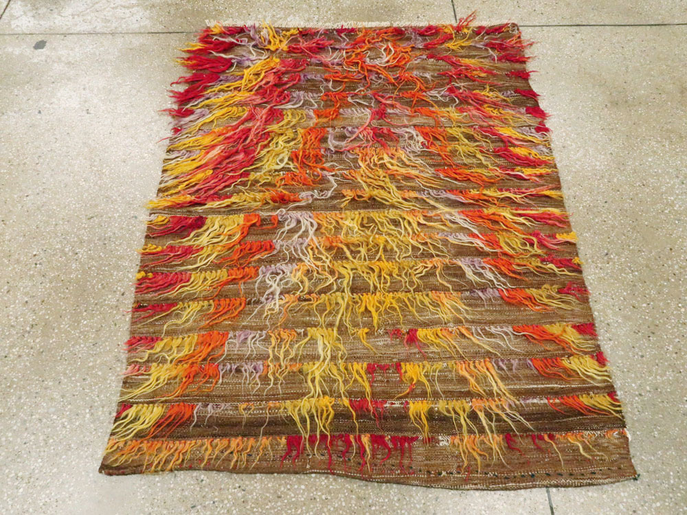 Vintage Turkish Tulu Rug, No.12626 - Gsblank