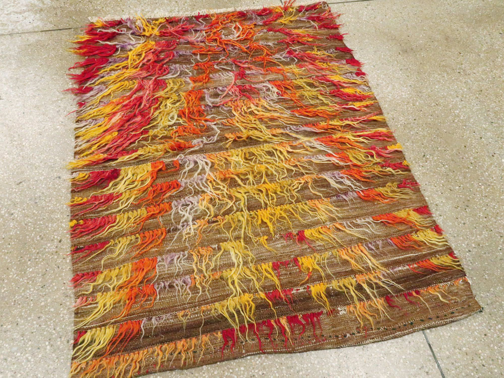 Vintage Turkish Tulu Rug, No.12626 - Gsblank