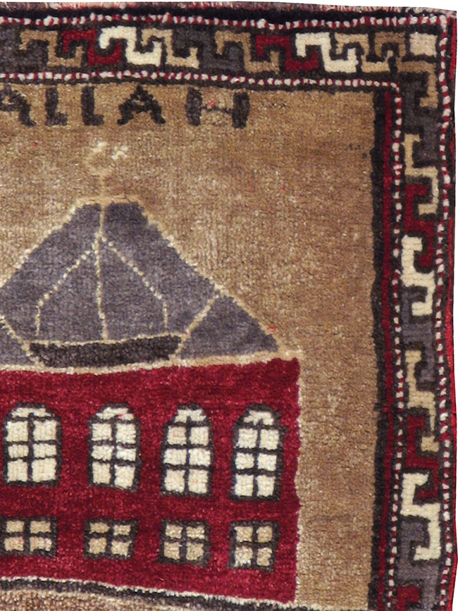 Vintage Turkish Anatolian Pictorial Rug, No.12633 - Gsblank