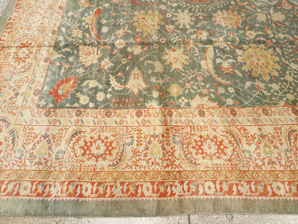 Antique Turkish Oushak Large Room Size Carpet, No.12639 - Gsblank