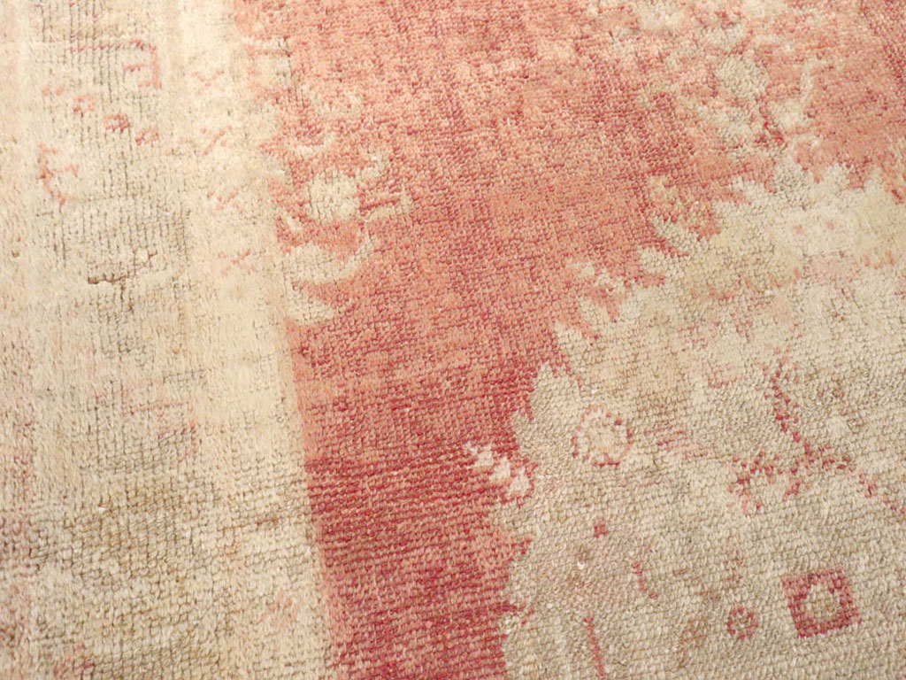 Antique Turkish Oushak Rug, No.12662 - Gsblank