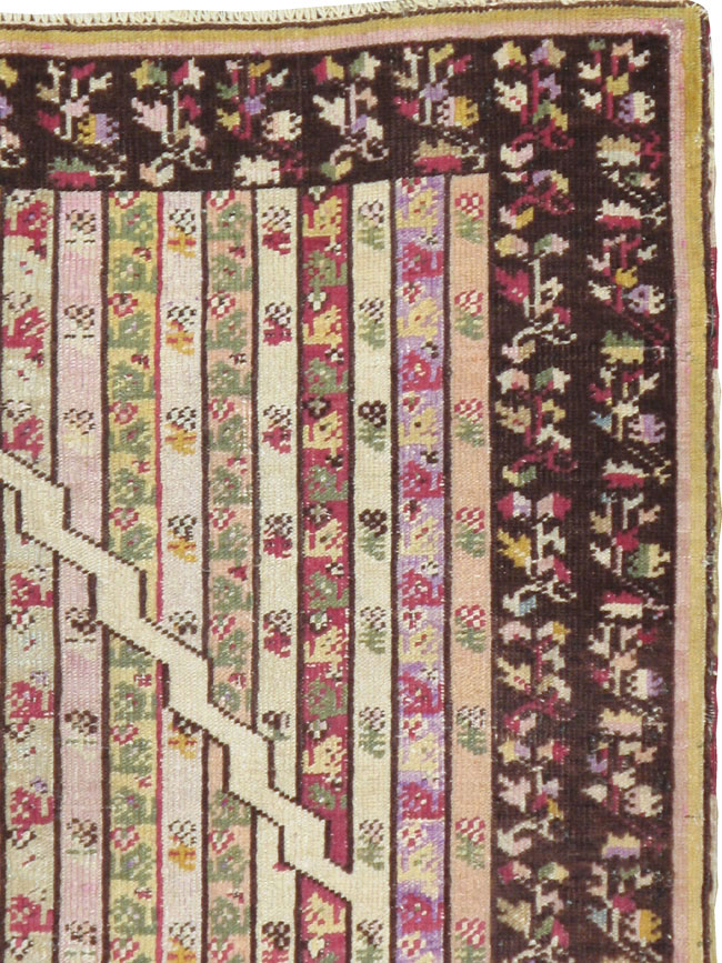 Antique Tukish Ghiordes Rug, No.12693 - Gsblank