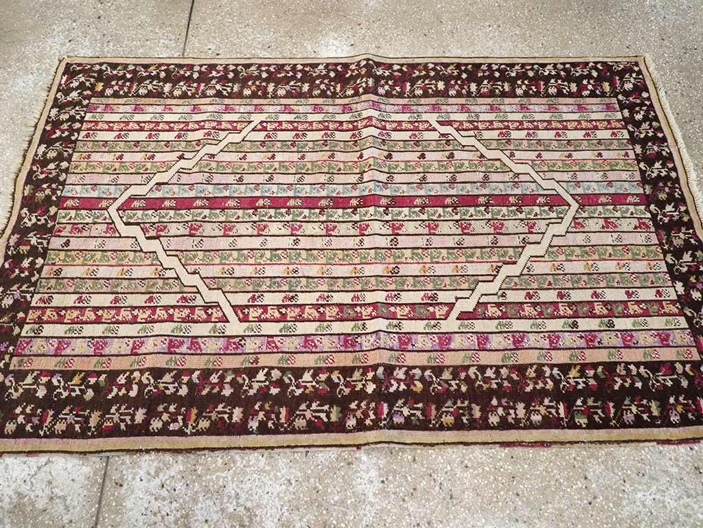 Antique Tukish Ghiordes Rug, No.12693 - Gsblank