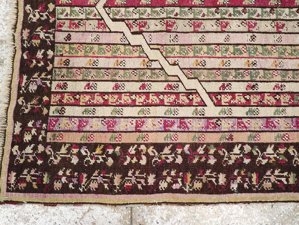 Antique Tukish Ghiordes Rug, No.12693 - Gsblank
