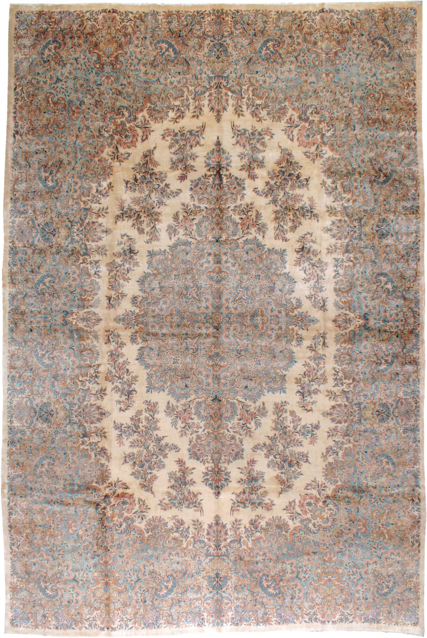 Vintage Persian Kerman Rug, No.12779 - Gsblank