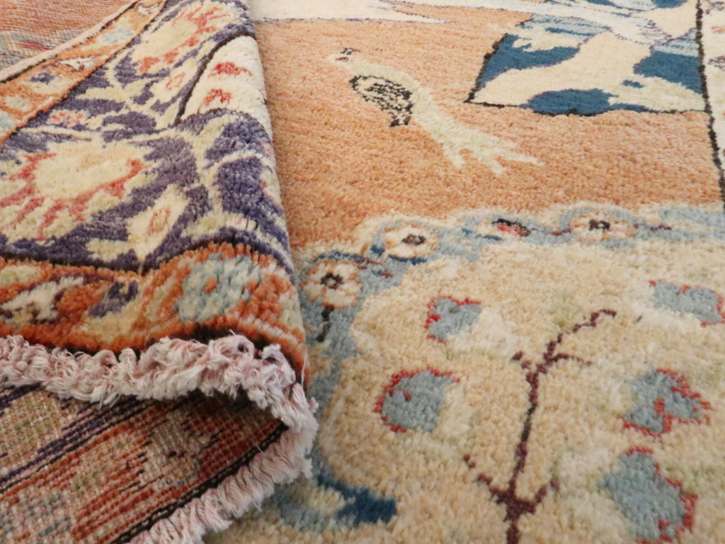 Vintage Turkish Kayseri Pictorial  Rug, No.12789 - Gsblank