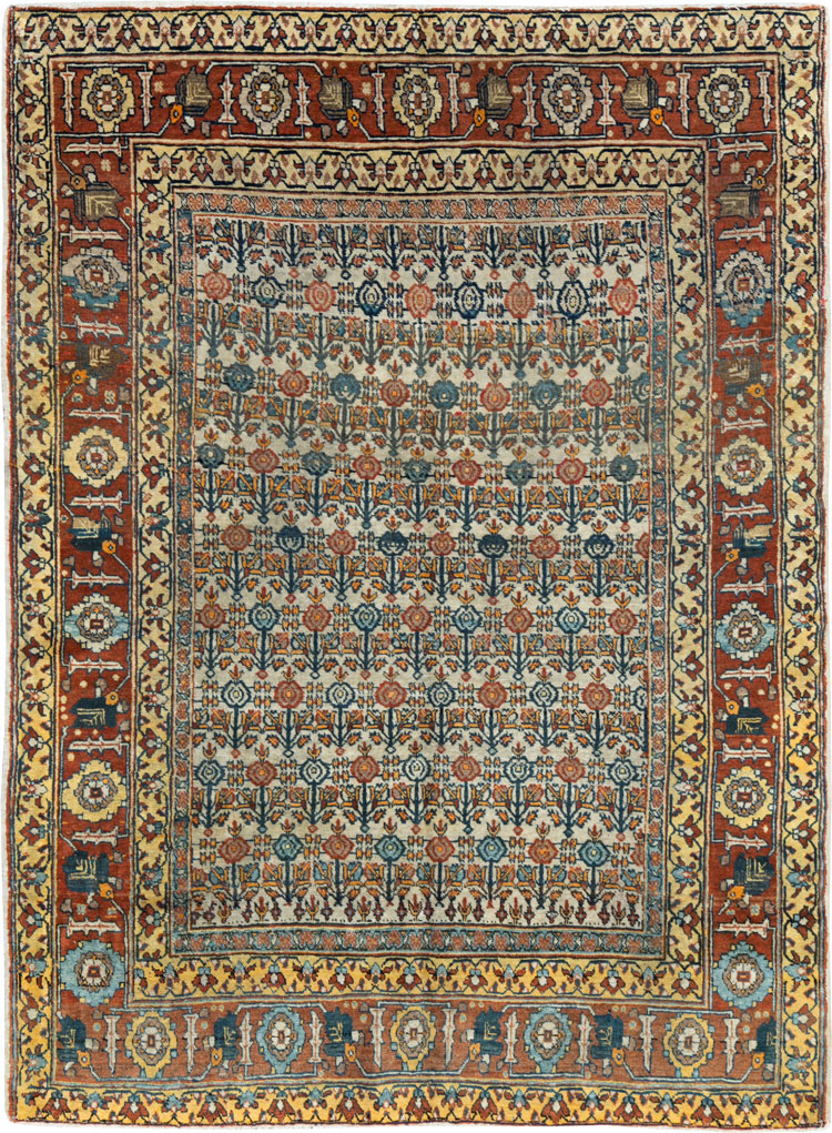 Antique Persian Tabriz Rug, No.12817 - Gsblank