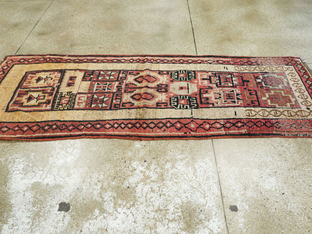 Antique Turkish Anatolian Runner, No.12833 - Gsblank