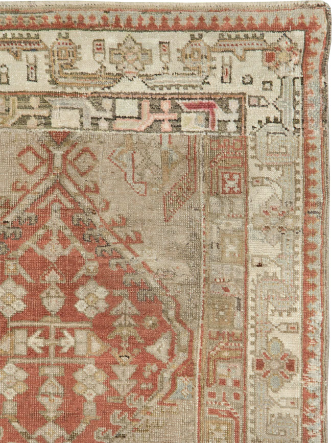 Vintage Persian Serab Throw Rug, No.12944 - Gsblank