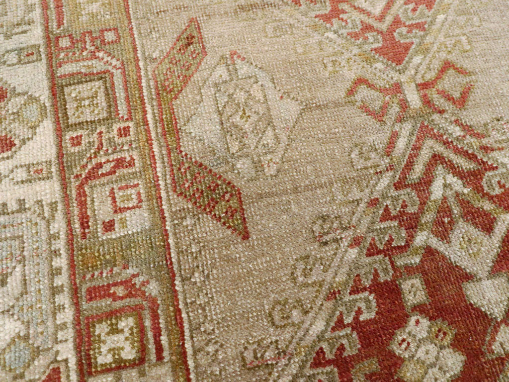 Vintage Persian Serab Throw Rug, No.12944 - Gsblank