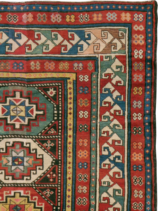 Antique Caucasian Shirvan Rug, No.12955 - Gsblank