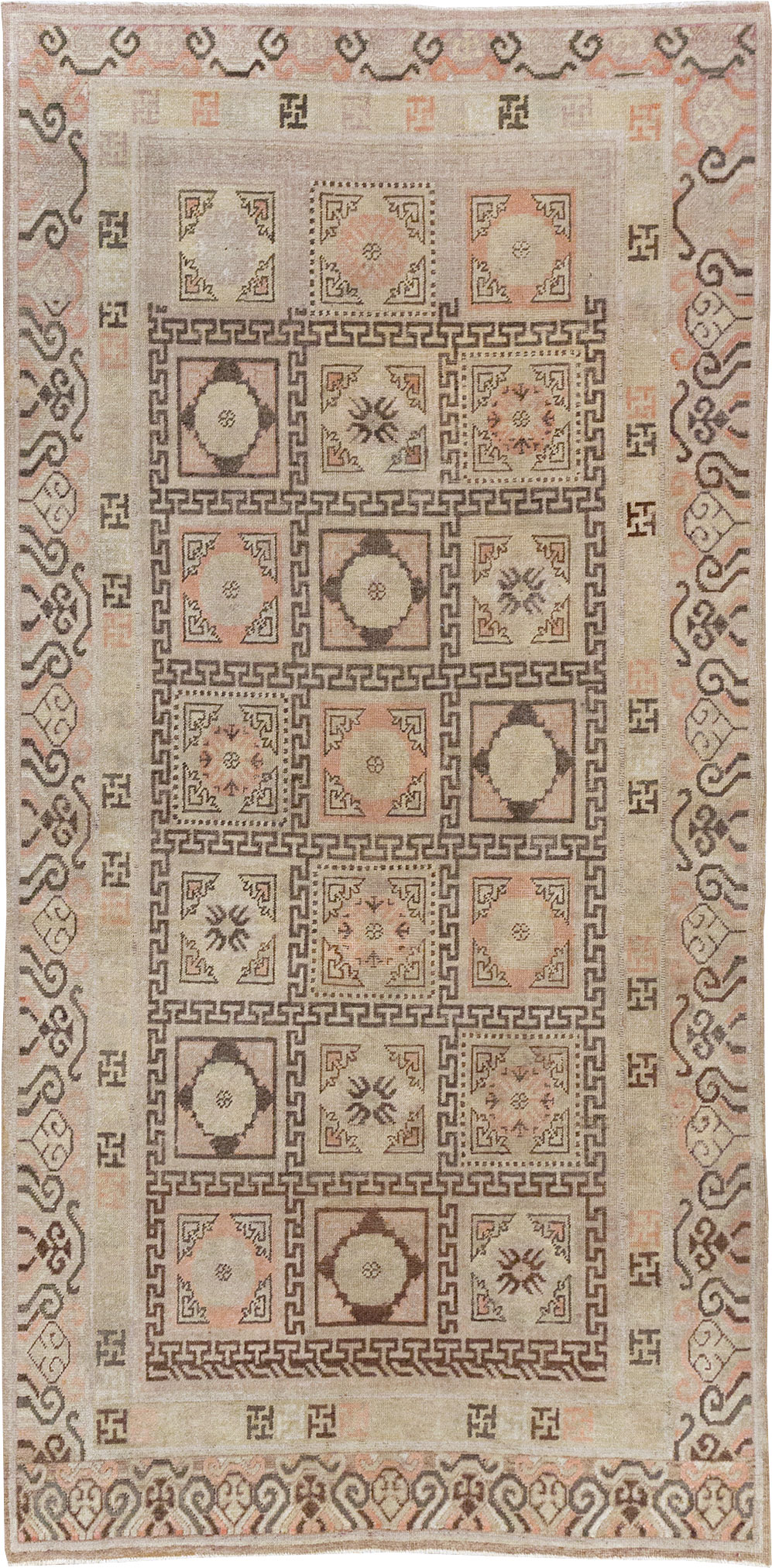 Antique East Turkestan Khotan Gallery Rug, No.13063 - Gsblank