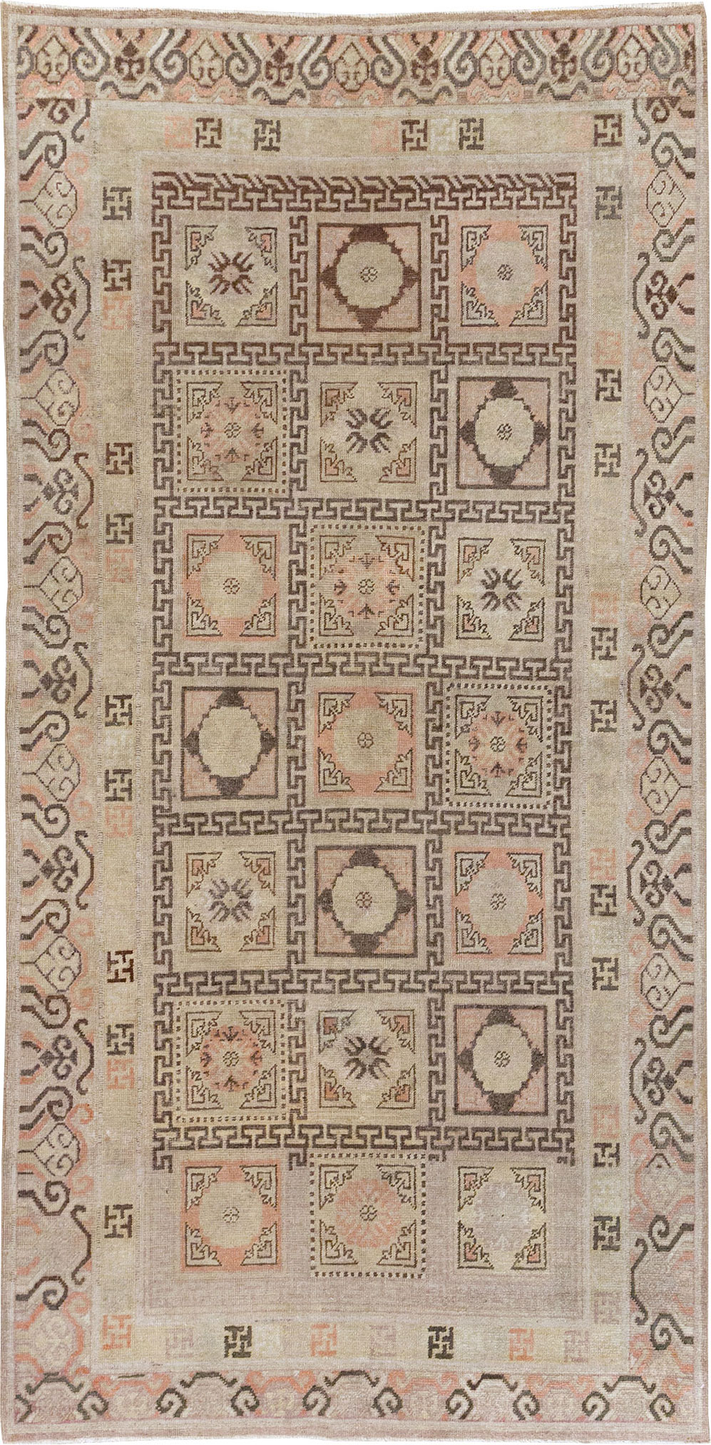 Antique East Turkestan Khotan Gallery Rug, No.13063 - Gsblank