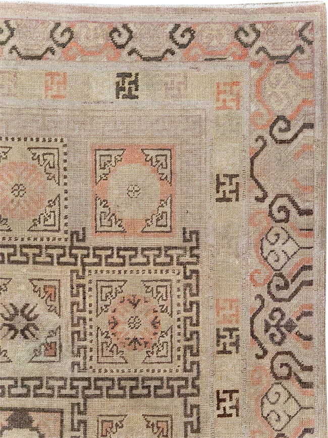 Antique East Turkestan Khotan Gallery Rug, No.13063 - Gsblank