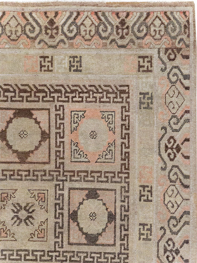 Antique East Turkestan Khotan Gallery Rug, No.13063 - Gsblank