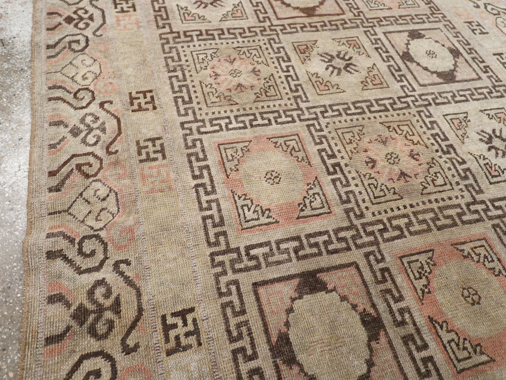Antique East Turkestan Khotan Gallery Rug, No.13063 - Gsblank