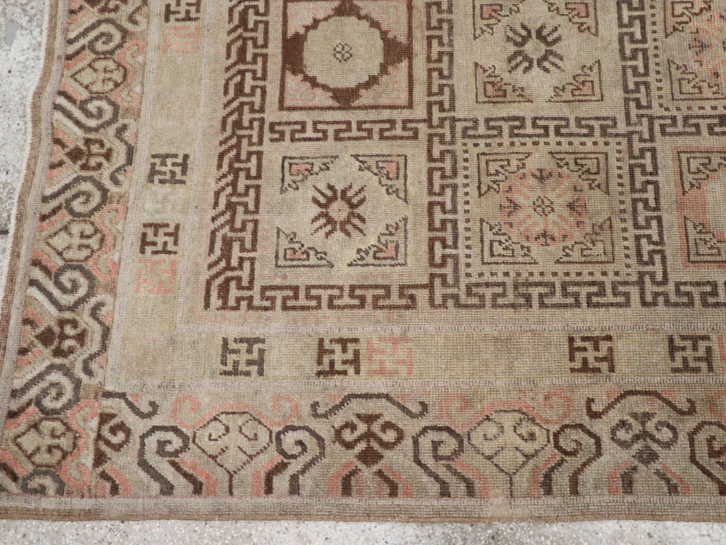 Antique East Turkestan Khotan Gallery Rug, No.13063 - Gsblank