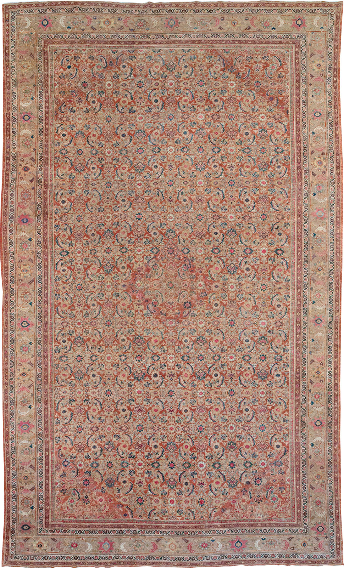 Antique Persian Mahal Large Carpet, No.13087 - Gsblank